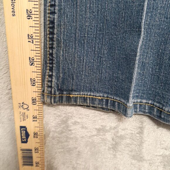Levi’s Signature Jeans Boot Cut Womens Low Rise Size 8 Blue Stretch Denim - Picture 4 of 8